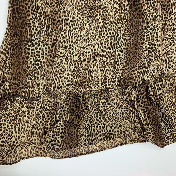 Forever 21+ Plus Size Ruffle Leopard Maxi Dress - Picture 3 of 6
